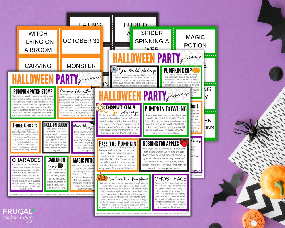 The Best Halloween Party Games Directions & Supply List - Etsy