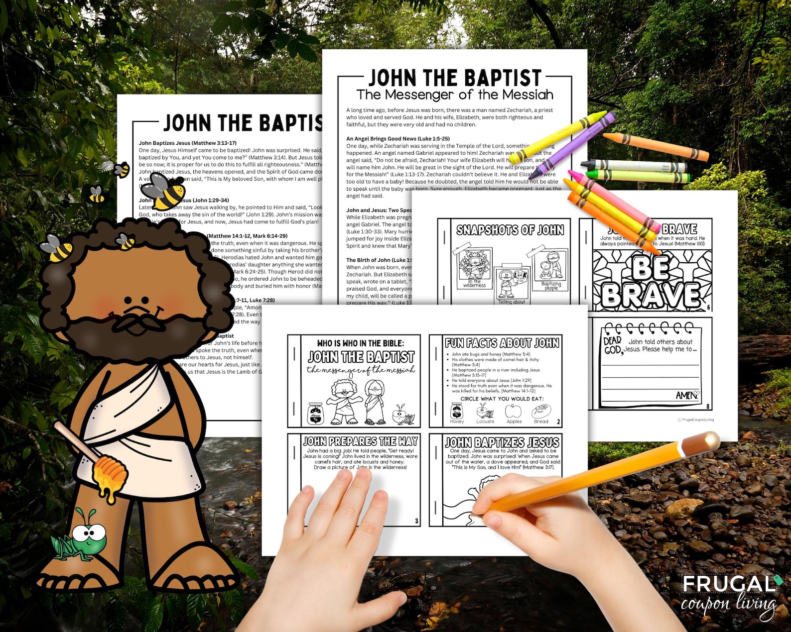 John the Baptist Craft, Who's Who Life of John the Baptist Bible ...
