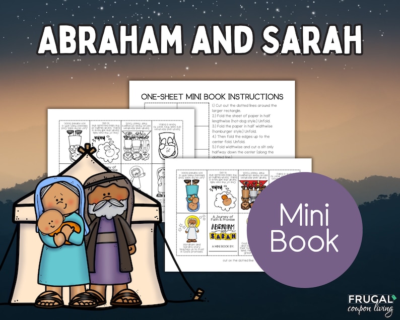 Abraham and Sarah Story Activity Sheets, Abraham and Sarah Crafts for ...