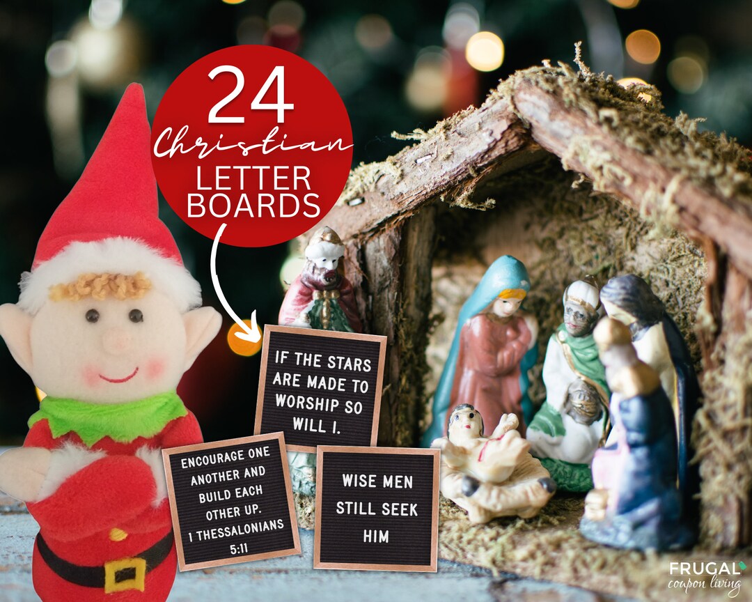 Christian Elf Letter Boards That Point to Christ 24 Cute Etsy