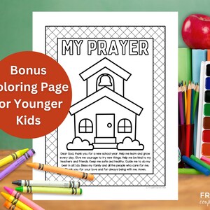 First Day of School Prayer Printable, Kids' Back-to-school Prayer ...