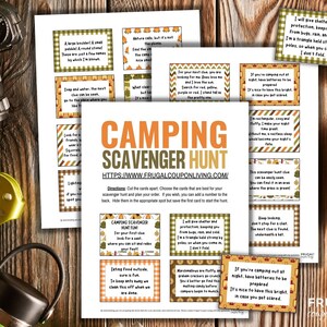 20 Camping Scavenger Hunt Riddles for Kids PDF | Rhyming Outdoor ...