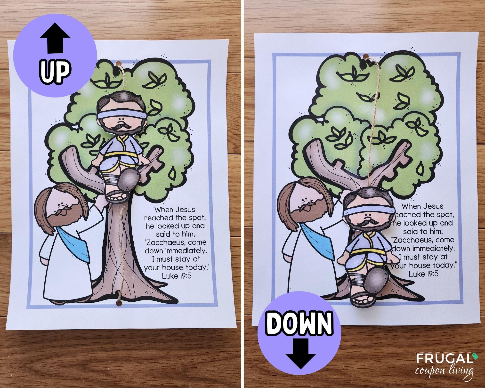 Jesus and Zacchaeus the Tax Collector Craft, Jesus Comes to Zacchaeus ...
