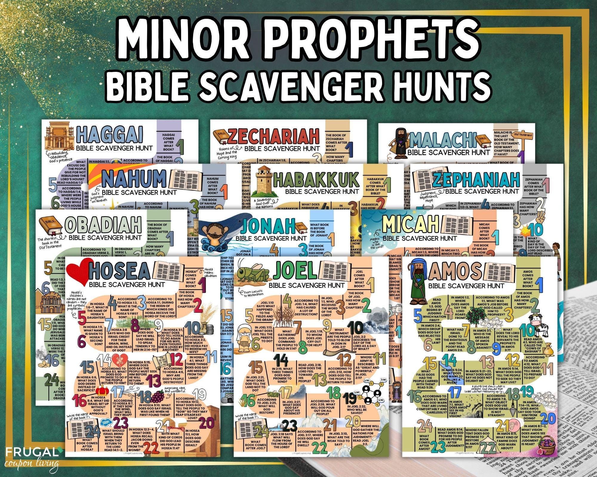 Old Testament Bible Scavenger Hunt Bundle, Full Bible Study Set of 39 ...