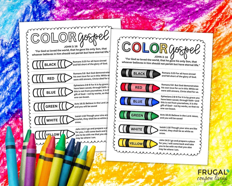 Plan of Salvation Printable for Kids Scripture Coloring Page - Etsy México