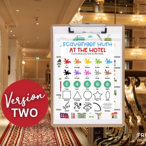 Hotel Scavenger Hunt | Two Printable Hotel Scavenger Hunt Lists ...