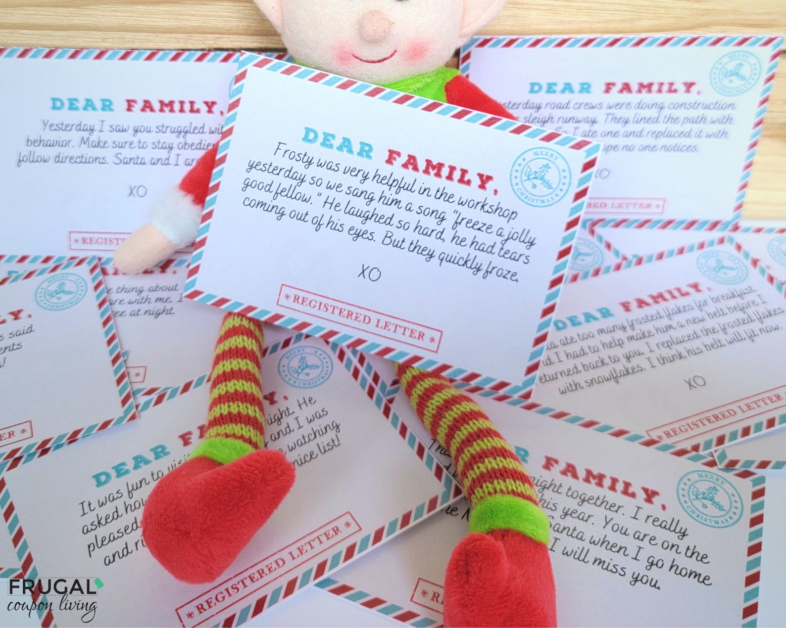 12 Miniature Elf Letters, Fun Elf Notes to Your Child, Easy Christmas ...