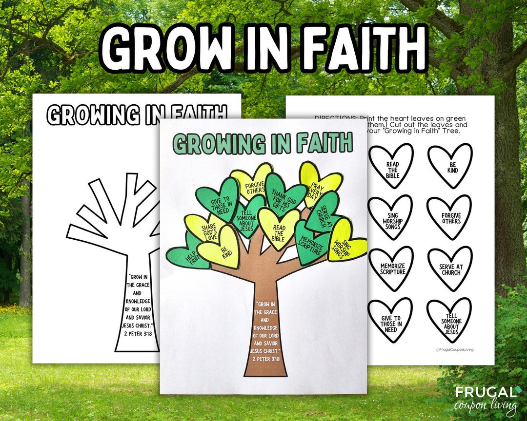 How to Grow in Faith Craft for Kids, Sunday School Seed of Faith Craft ...