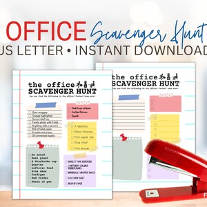 Office Scavenger Hunt for Adult | Fun Office Party Games for Teams ...