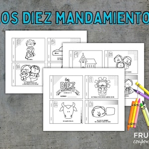 Los Diez Mandamientos Book Flipbook Printable, Old Testament Bible En ...
