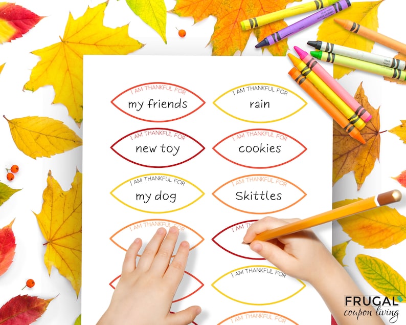 Gratitude Tree Activity for Kids | I Am Thankful for... Thankful Tree Craft for Thanksgiving | Thanksgiving Sunday School Prints Printable image 4