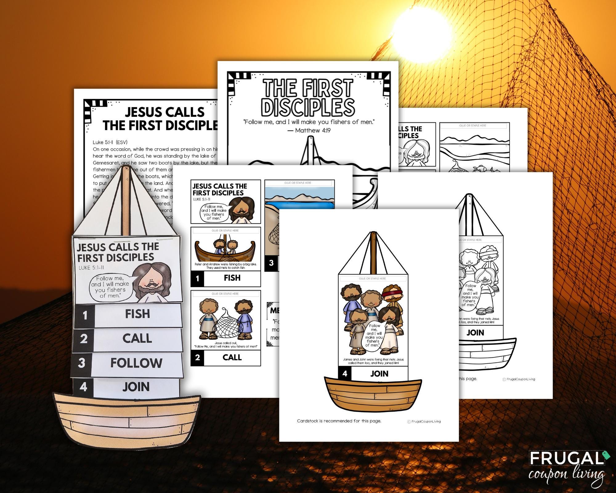 Fisher of Men Craft, Come Follow Me Disciple of Jesus, Luke 5:1-11 ...