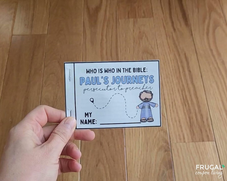 Paul the Apostle Mini Story Book Printable, Kids' Character of Paul in ...