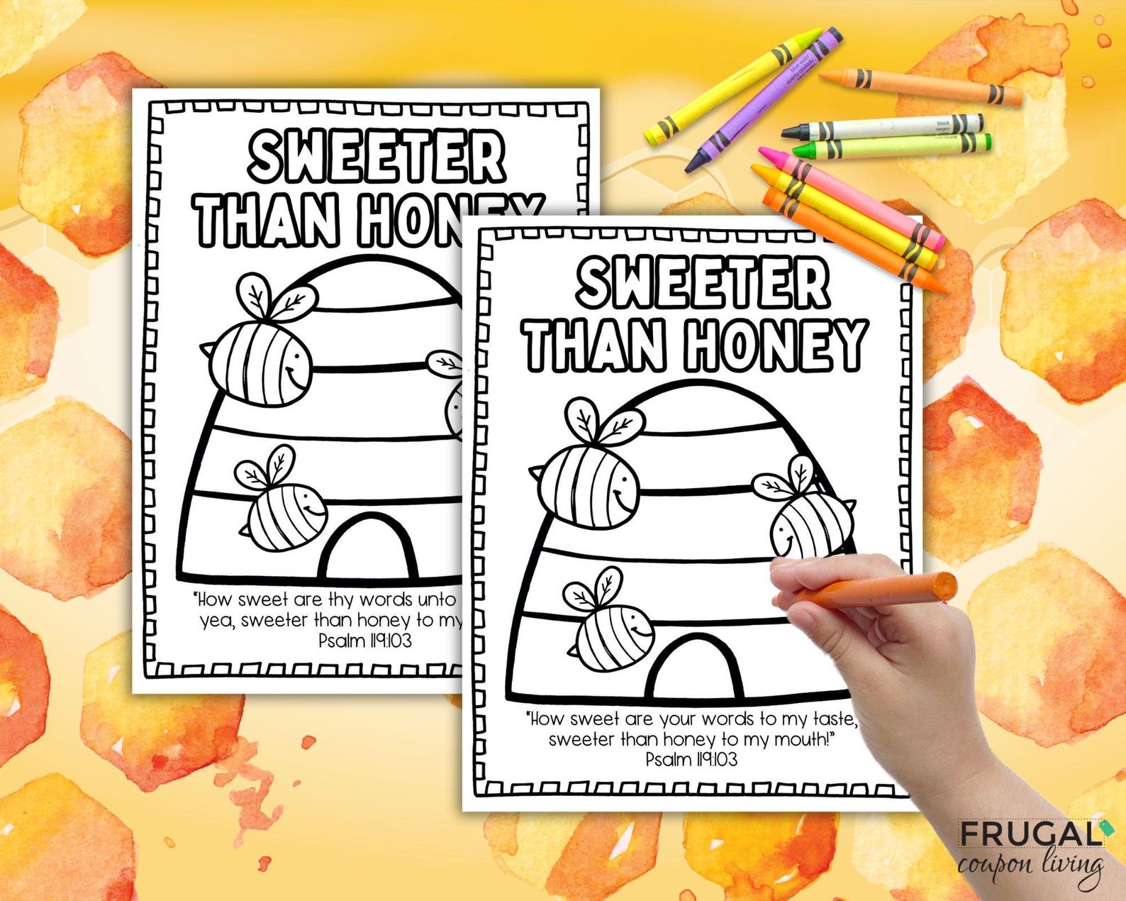 His Word is Sweeter Than Honey Psalm 119:103 Bible Craft, Kids ...