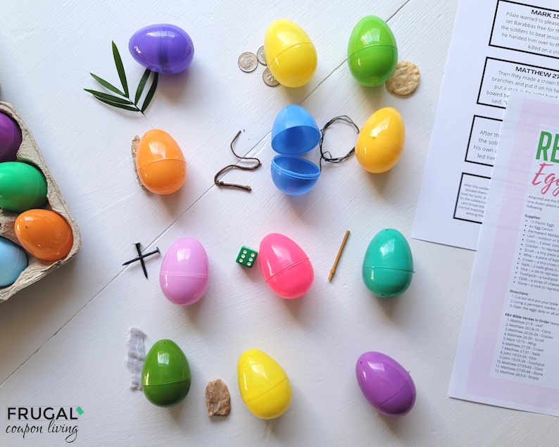 Resurrection Eggs Bible Verses Printable 12 Days of Easter - Etsy