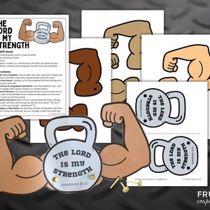 The Joy of the Lord in My Strength Craft for Kids, Strength Bible Verse ...