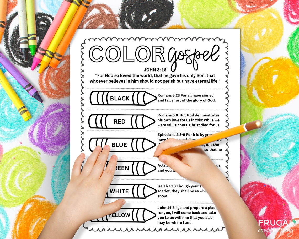 Plan of Salvation Printable for Kids Scripture Coloring Page - Etsy Canada