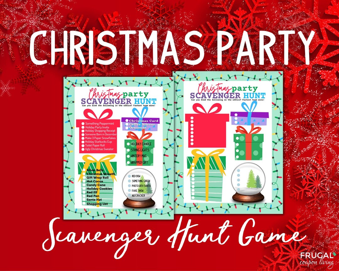 Work Christmas Party Games For Large Groups Fun Christmas Scavenger 
