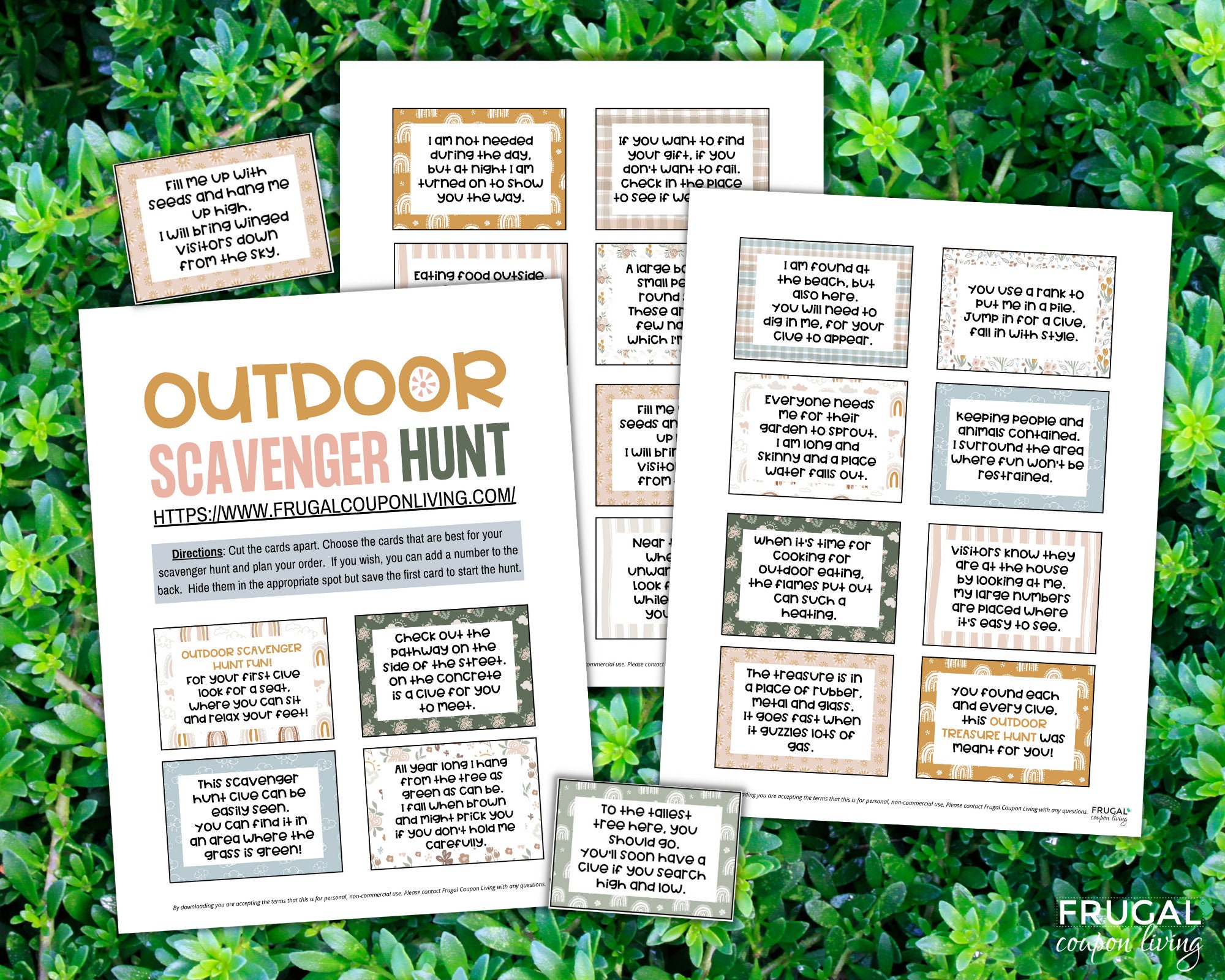 20 Outdoor Scavenger Hunt Riddles for Kids PDF Nature Etsy