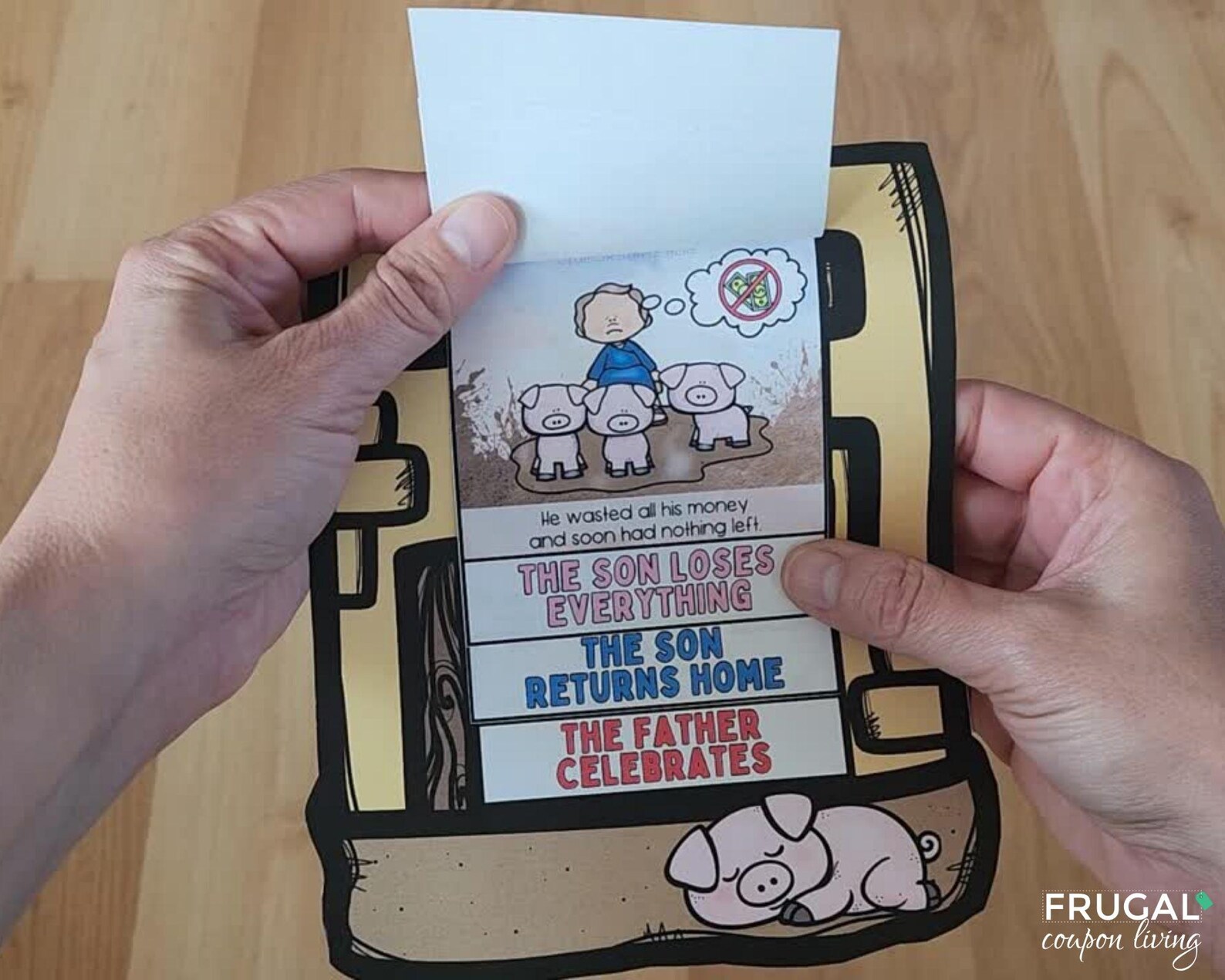 The Prodigal Son Craft, Jesus' Parable of the Prodigal Son Flipbook ...