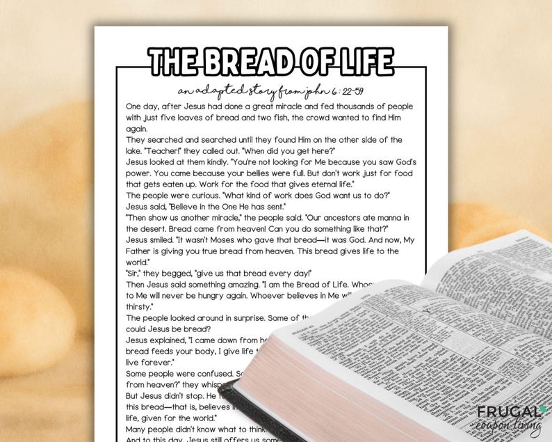 Bread of Life Craft for Kids, Jesus Said "i Am the Bread of Life ...