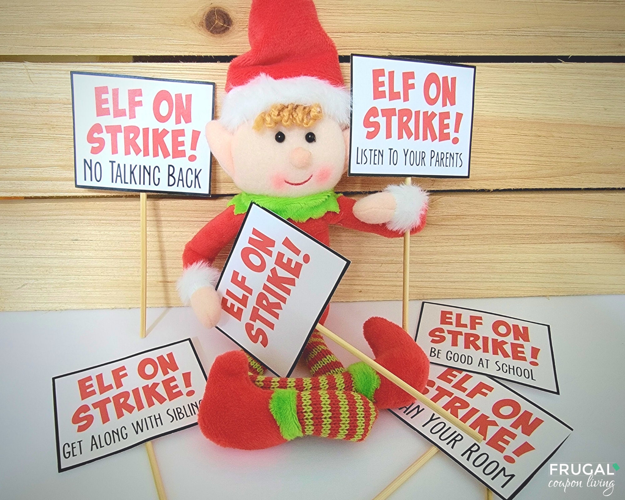 Elf On Strike Signs 6 Elf Behavior Letters Official Notice Etsy UK