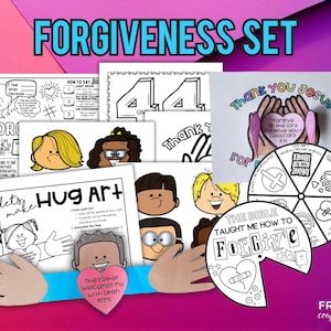 Forgiveness Craft Set for Kids, Bible-Themed Activities, Forgiveness Bible Verses, Choose Forgiveness Christian Counseling, How to Apologize