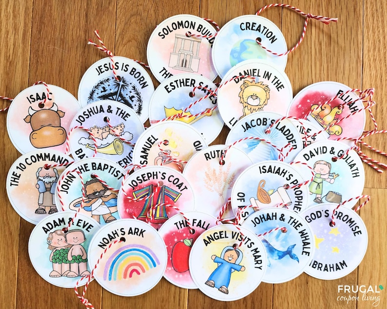 Jesse Tree Ornaments Printable Set, the Jesse Tree Advent Activity for