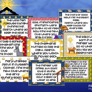 Jesus is the Reason Christmas Scavenger Hunt for Kids, 20 Rhyming Clue ...