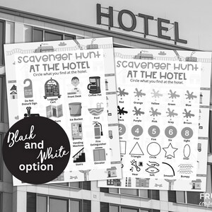 Hotel Scavenger Hunt | Two Printable Hotel Scavenger Hunt Lists ...