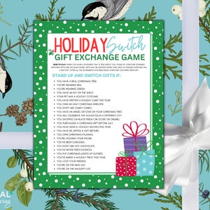 Santa Switch Holiday Gift Exchange Game Fun Holiday Game Printable ...