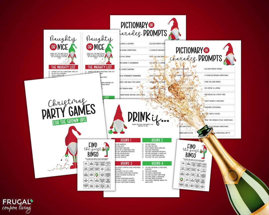 Adult Christmas Party Games Set the Best Holiday Games for Grownups
