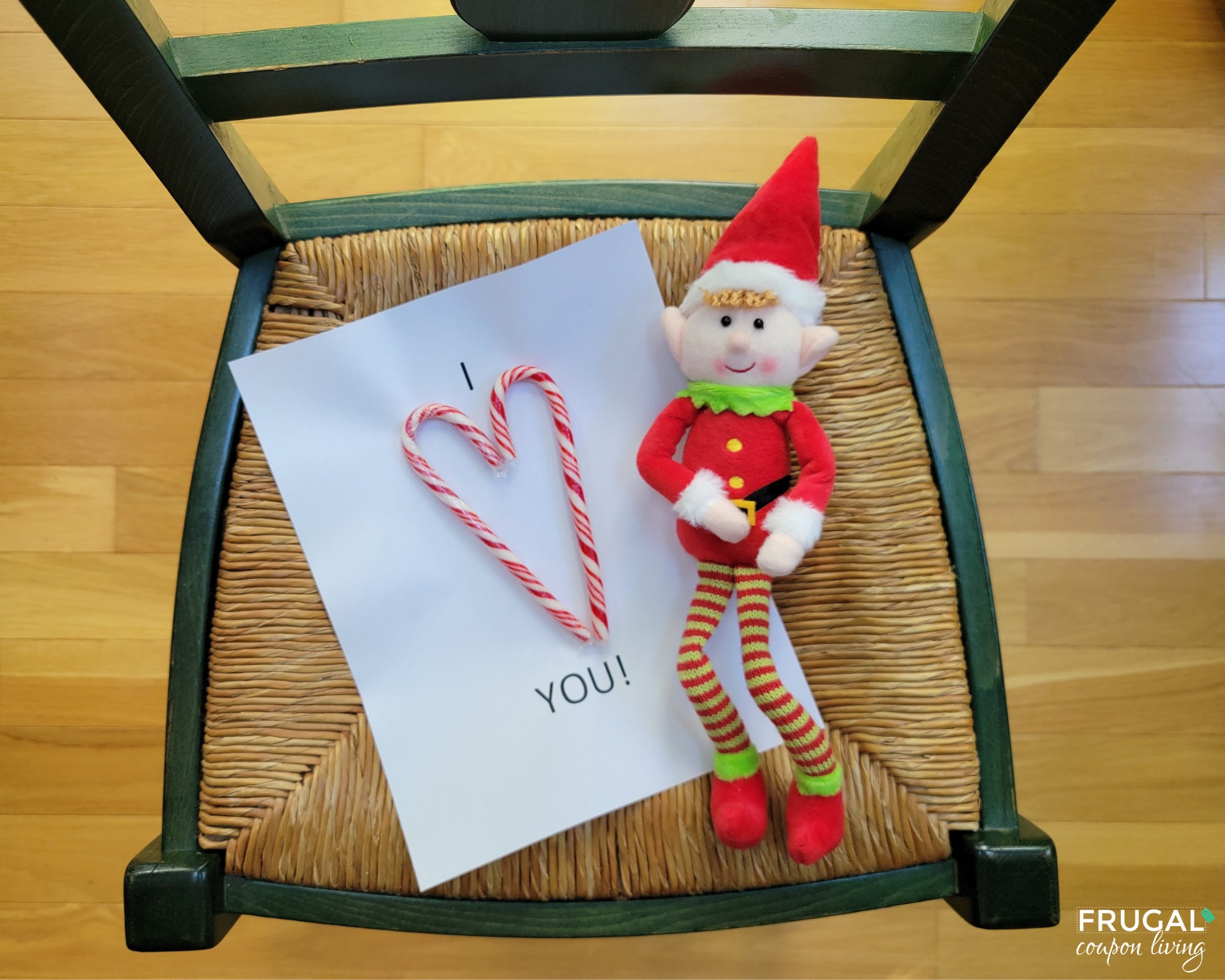 Candy Cane I Love You Note From Elf Cute Elf I Love You - Etsy