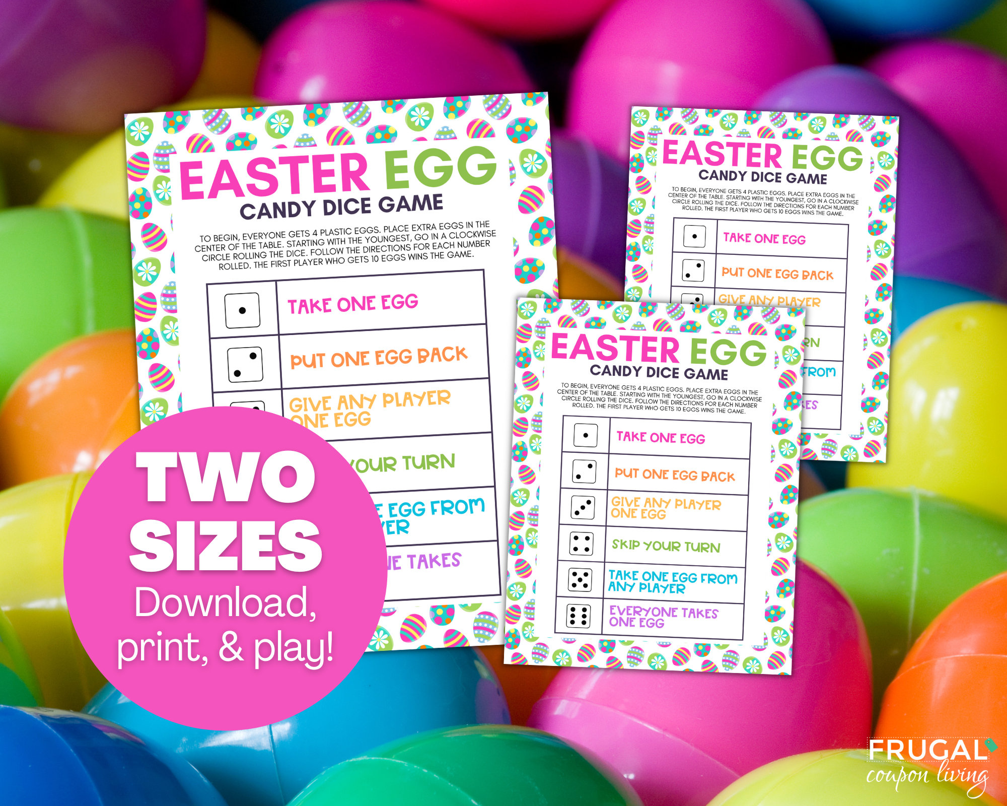 Easter Candy Dice Game, Editable Easter Egg Gift Exchange Game, Fun ...