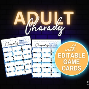 Charades for Adults | 162 Charades Cards Game for Adults | Printable ...