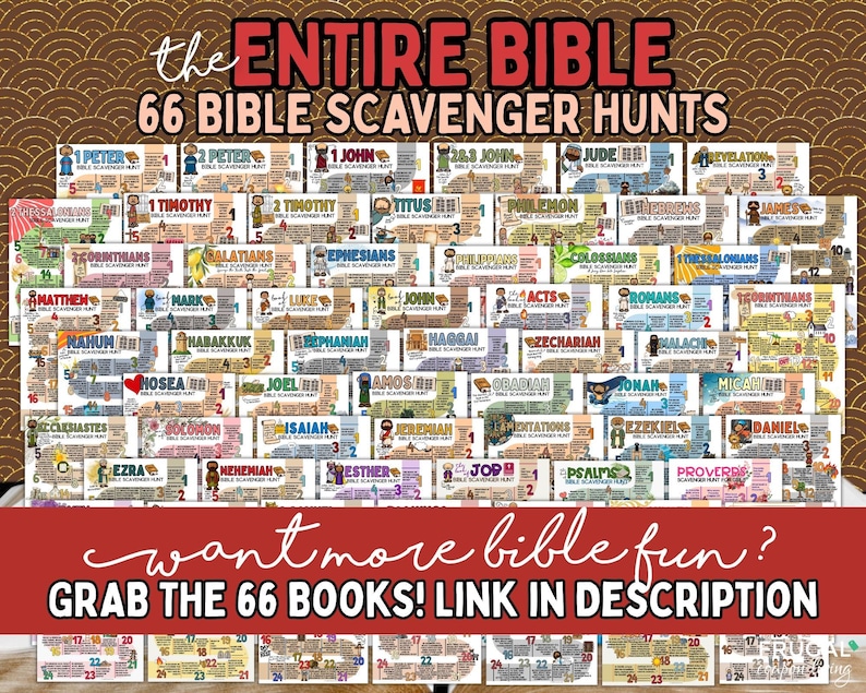 Ruth Bible Scavenger Hunt, Old Testament Bible Trivia Printable, Book of Ruth, Naomi, & Boaz Lineage of Jesus Bible Study, Bible Questions image 5