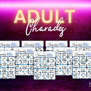 Charades for Adults | 162 Charades Cards Game for Adults | Printable ...