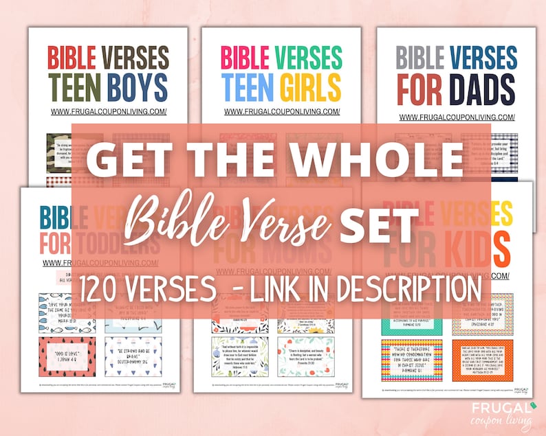 Bible Verse Cards for Teen Girls 20 Bible Verse Printable - Etsy