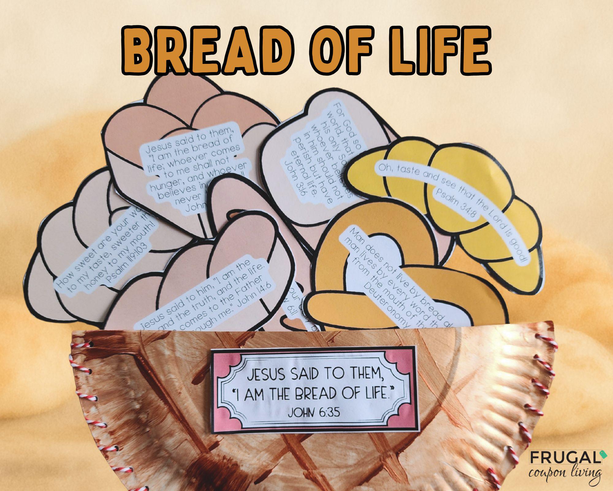 Bread of Life Craft for Kids, Jesus said "I am the Bread of Life"…
