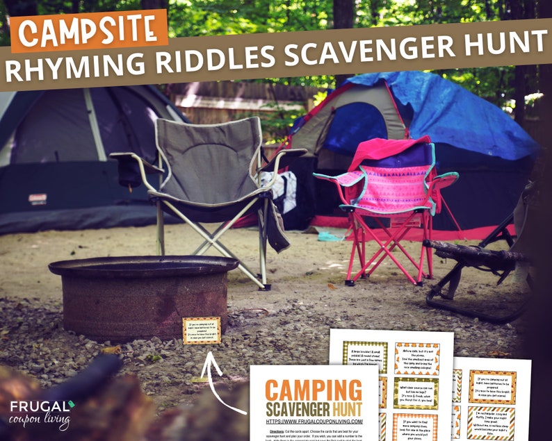 20 Camping Scavenger Hunt Riddles for Kids PDF | Rhyming Outdoor ...
