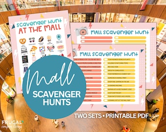 Mall Scavenger Hunt Ideas | Group Scavenger Hunt at the Mall | Mall Scavenger Hunt Checklist for Tweens | Printable Scavenger Hunt List