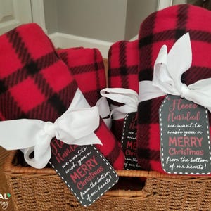 Fleece Navidad Gift Tag Christmas Gift Idea, Printable Feliz Navidad Gift Tags for Teacher, Coach, Neighbor, Sunday School, Instant Download image 3
