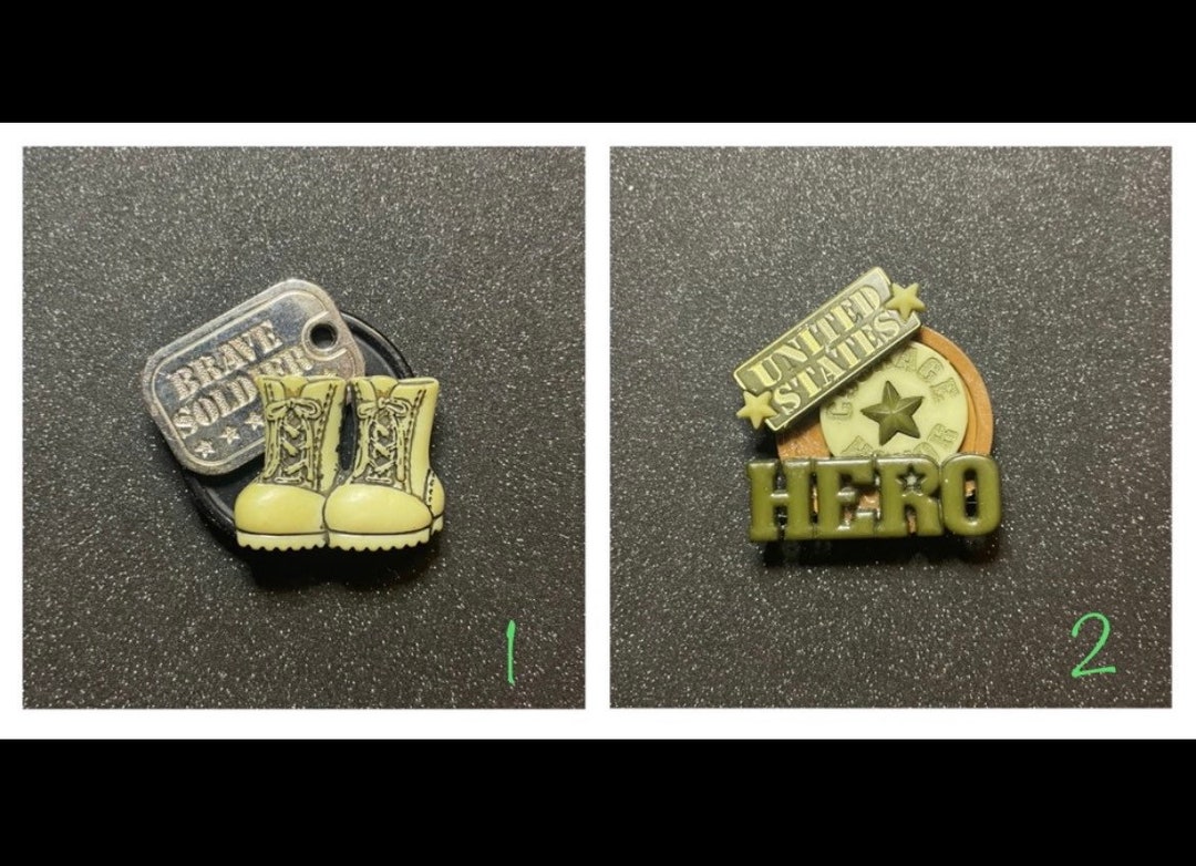Military Themed Name Badge Toppers. Etsy