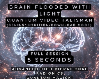 Brain–Light Expansion Radionics Quantum Video Talisman | 5-Second Genius Activation, Intuition, Memory & Higher Wisdom