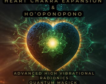 Herzchakra Erweiterung mit Ho’oponopono Radionics Energy Session. Aura-Ausgleich. Spirituelle Heilung. positive Energie