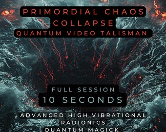 Primordial Chaos Collapse Quantum Talisman | Qliphothic Quantum Amulet, Psionic Radionics, Infinite Potential Reset | Digital Lifetime Tool