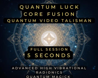 Talismán de video de la suerte cuántica: Cambio de suerte instantáneo - Lotería, concursos (Descarga digital, guía en PDF)