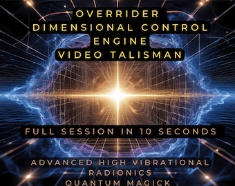 OVERRIDER — Dimensional Control Engine | Reality Override Talisman | Manifestation Accelerator