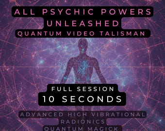 Psychic Powers Quantum Radionics Video Talisman – 10 Sec Psychic Activation, Aura Shield & Clairvoyance Booster