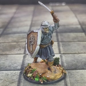 Hand Painted City Guard Miniature: Fantasy Roleplaying Character